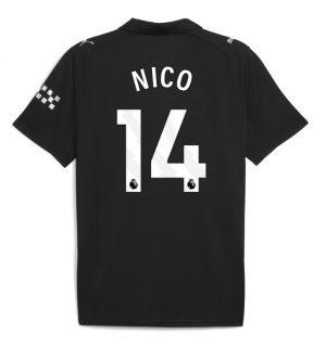 Manchester City Nico Gonzalez #14 Bortedrakt 2025-26 Kortermet