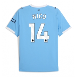 Manchester City Nico Gonzalez #14 Hjemmedrakt 2025-26 Kortermet