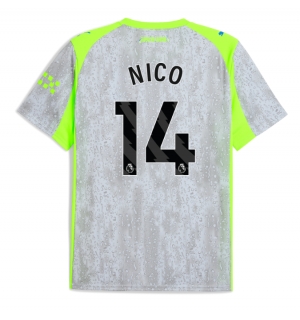 Manchester City Nico Gonzalez #14 Tredjedrakt 2025-26 Kortermet