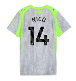 Manchester City Nico Gonzalez #14 Tredjedrakt Dame 2025-26 Kortermet