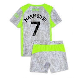 Manchester City Omar Marmoush #7 Tredjedraktsett Barn 2025-26 Kortermet (+ Korte bukser)