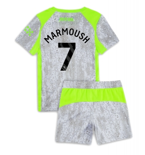 Manchester City Omar Marmoush #7 Tredjedraktsett Barn 2025-26 Kortermet (+ Korte bukser)