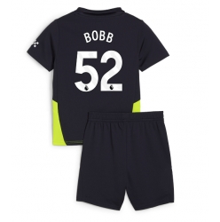 Manchester City Oscar Bobb #52 Bortedraktsett Barn 2024-25 Kortermet (+ Korte bukser)