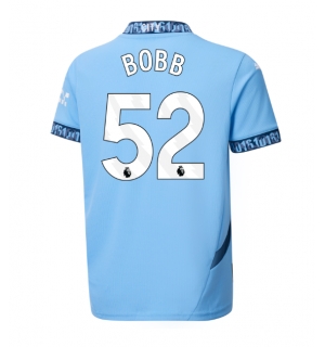 Manchester City Oscar Bobb #52 Hjemmedrakt 2024-25 Kortermet