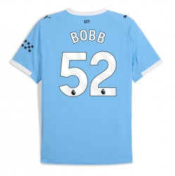 Manchester City Oscar Bobb #52 Hjemmedrakt 2025-26 Kortermet