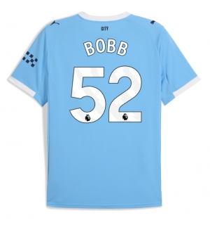 Manchester City Oscar Bobb #52 Hjemmedrakt 2025-26 Kortermet