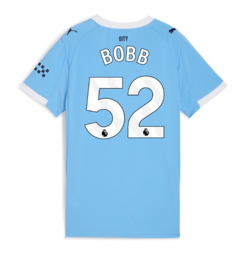 Manchester City Oscar Bobb #52 Hjemmedrakt Dame 2025-26 Kortermet Manchester City Oscar Bobb #52 Hjemmedrakt Dame 2025-26 Kortermet