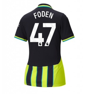 Manchester City Phil Foden #47 Bortedrakt Dame 2024-25 Kortermet