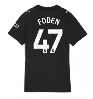 Manchester City Phil Foden #47 Bortedrakt Dame 2025-26 Kortermet
