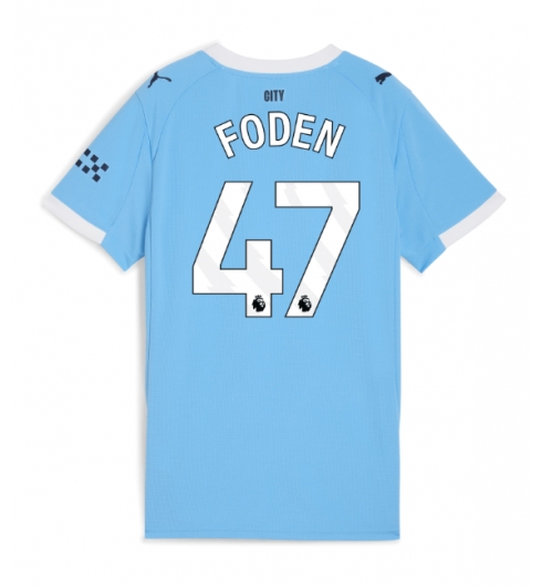 Manchester City Phil Foden #47 Hjemmedrakt Dame 2025-26 Kortermet Manchester City Phil Foden #47 Hjemmedrakt Dame 2025-26 Kortermet