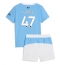 Manchester City Phil Foden #47 Hjemmedraktsett Barn 2025-26 Kortermet (+ Korte bukser)