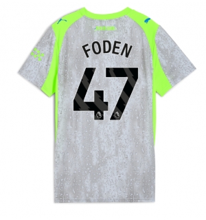 Manchester City Phil Foden #47 Tredjedrakt Dame 2025-26 Kortermet