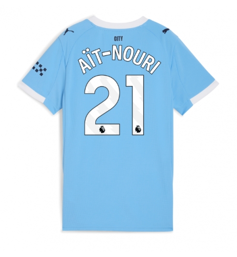 Manchester City Rayan Ait-Nouri #21 Hjemmedrakt Dame 2025-26 Kortermet Manchester City Rayan Ait-Nouri #21 Hjemmedrakt Dame 2025-26 Kortermet