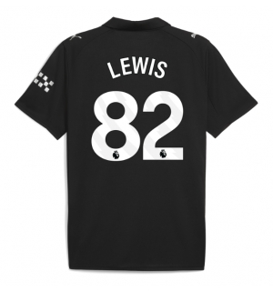 Manchester City Rico Lewis #82 Bortedrakt 2025-26 Kortermet