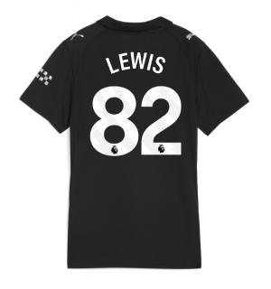 Manchester City Rico Lewis #82 Bortedrakt Dame 2025-26 Kortermet