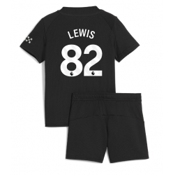 Manchester City Rico Lewis #82 Bortedraktsett Barn 2025-26 Kortermet (+ Korte bukser)