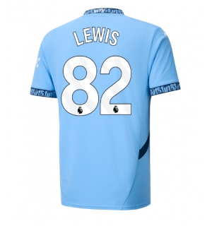 Manchester City Rico Lewis #82 Hjemmedrakt 2024-25 Kortermet