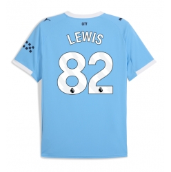 Manchester City Rico Lewis #82 Hjemmedrakt 2025-26 Kortermet