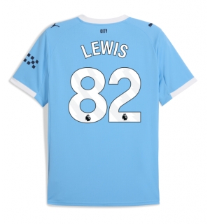 Manchester City Rico Lewis #82 Hjemmedrakt 2025-26 Kortermet