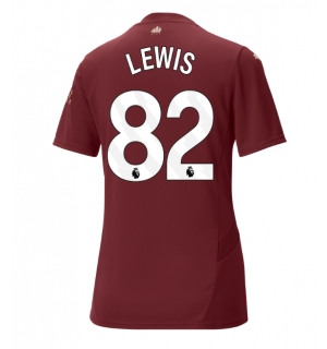 Manchester City Rico Lewis #82 Tredjedrakt Dame 2024-25 Kortermet
