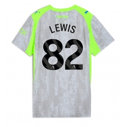 Manchester City Rico Lewis #82 Tredjedrakt Dame 2025-26 Kortermet
