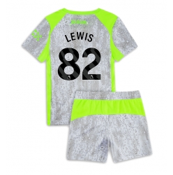 Manchester City Rico Lewis #82 Tredjedraktsett Barn 2025-26 Kortermet (+ Korte bukser)