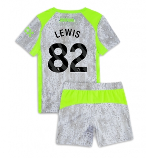 Manchester City Rico Lewis #82 Tredjedraktsett Barn 2025-26 Kortermet (+ Korte bukser)