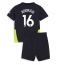 Manchester City Rodri Hernandez #16 Bortedraktsett Barn 2024-25 Kortermet (+ Korte bukser)