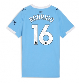 Manchester City Rodri Hernandez #16 Hjemmedrakt Dame 2025-26 Kortermet