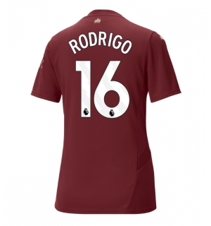 Manchester City Rodri Hernandez #16 Tredjedrakt Dame 2024-25 Kortermet