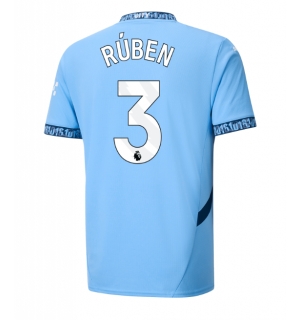 Manchester City Ruben Dias #3 Hjemmedrakt 2024-25 Kortermet