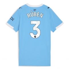Manchester City Ruben Dias #3 Hjemmedrakt Dame 2025-26 Kortermet