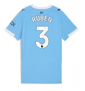 Manchester City Ruben Dias #3 Hjemmedrakt Dame 2025-26 Kortermet
