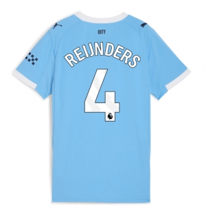 Manchester City Tijjani Reijnders #4 Hjemmedrakt Dame 2025-26 Kortermet