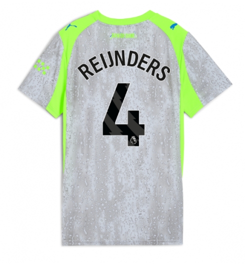 Manchester City Tijjani Reijnders #4 Tredjedrakt Dame 2025-26 Kortermet Manchester City Tijjani Reijnders #4 Tredjedrakt Dame 2025-26 Kortermet