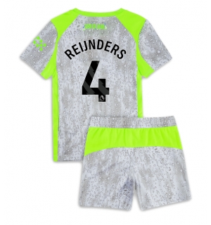 Manchester City Tijjani Reijnders #4 Tredjedraktsett Barn 2025-26 Kortermet (+ Korte bukser)