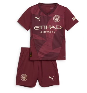 Manchester City Tredjedraktsett Barn 2024-25 Kortermet (+ Korte bukser)