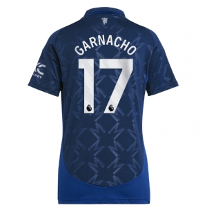 Manchester United Alejandro Garnacho #17 Bortedrakt Dame 2024-25 Kortermet
