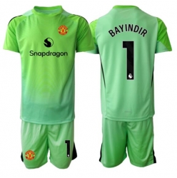Manchester United Altay Bayindir #1 Keeper Tredjedraktsett Barn 2025-26 Kortermet (+ Korte bukser)