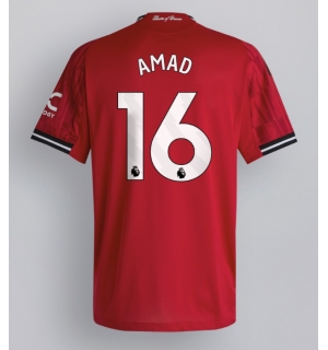 Manchester United Amad Diallo #16 Hjemmedrakt 2025-26 Kortermet
