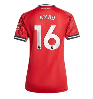 Manchester United Amad Diallo #16 Hjemmedrakt Dame 2025-26 Kortermet