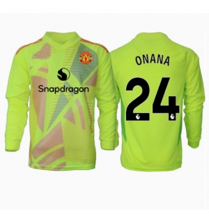 Manchester United Andre Onana #24 Keeper Bortedrakt 2024-25 Langermet