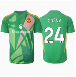Manchester United Andre Onana #24 Keeper Tredjedrakt 2024-25 Kortermet