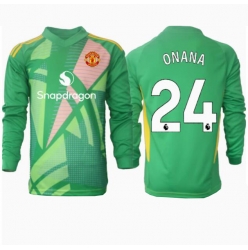 Manchester United Andre Onana #24 Keeper Tredjedrakt 2024-25 Langermet