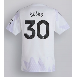 Manchester United Benjamin Sesko #30 Bortedrakt 2025-26 Kortermet