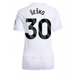Manchester United Benjamin Sesko #30 Bortedrakt Dame 2025-26 Kortermet