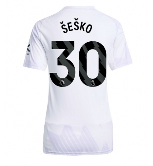 Manchester United Benjamin Sesko #30 Bortedrakt Dame 2025-26 Kortermet Manchester United Benjamin Sesko #30 Bortedrakt Dame 2025-26 Kortermet