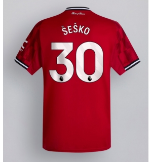 Manchester United Benjamin Sesko #30 Hjemmedrakt 2025-26 Kortermet