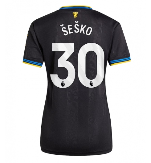 Manchester United Benjamin Sesko #30 Tredjedrakt Dame 2025-26 Kortermet Manchester United Benjamin Sesko #30 Tredjedrakt Dame 2025-26 Kortermet