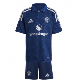 Manchester United Bortedraktsett Barn 2024-25 Kortermet (+ Korte bukser)